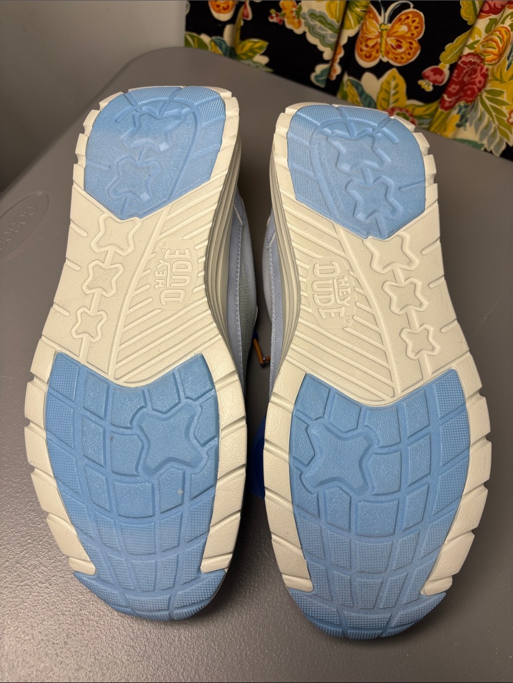 NWT Hey Dude Sirocco Alta Essential Neon Sky Blue Mens Size 11 Sneakers Shoes - Picture 4 of 5